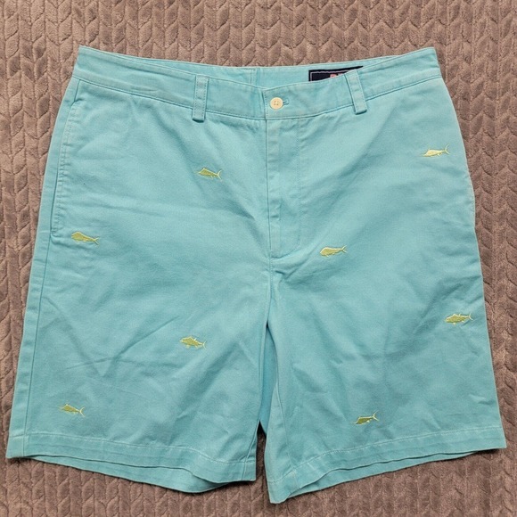 Vineyard Vines Other - Vineyard Vines Shorts Men's Size 34‎ Embroidered Tarpon Swordfish Marlin Chino